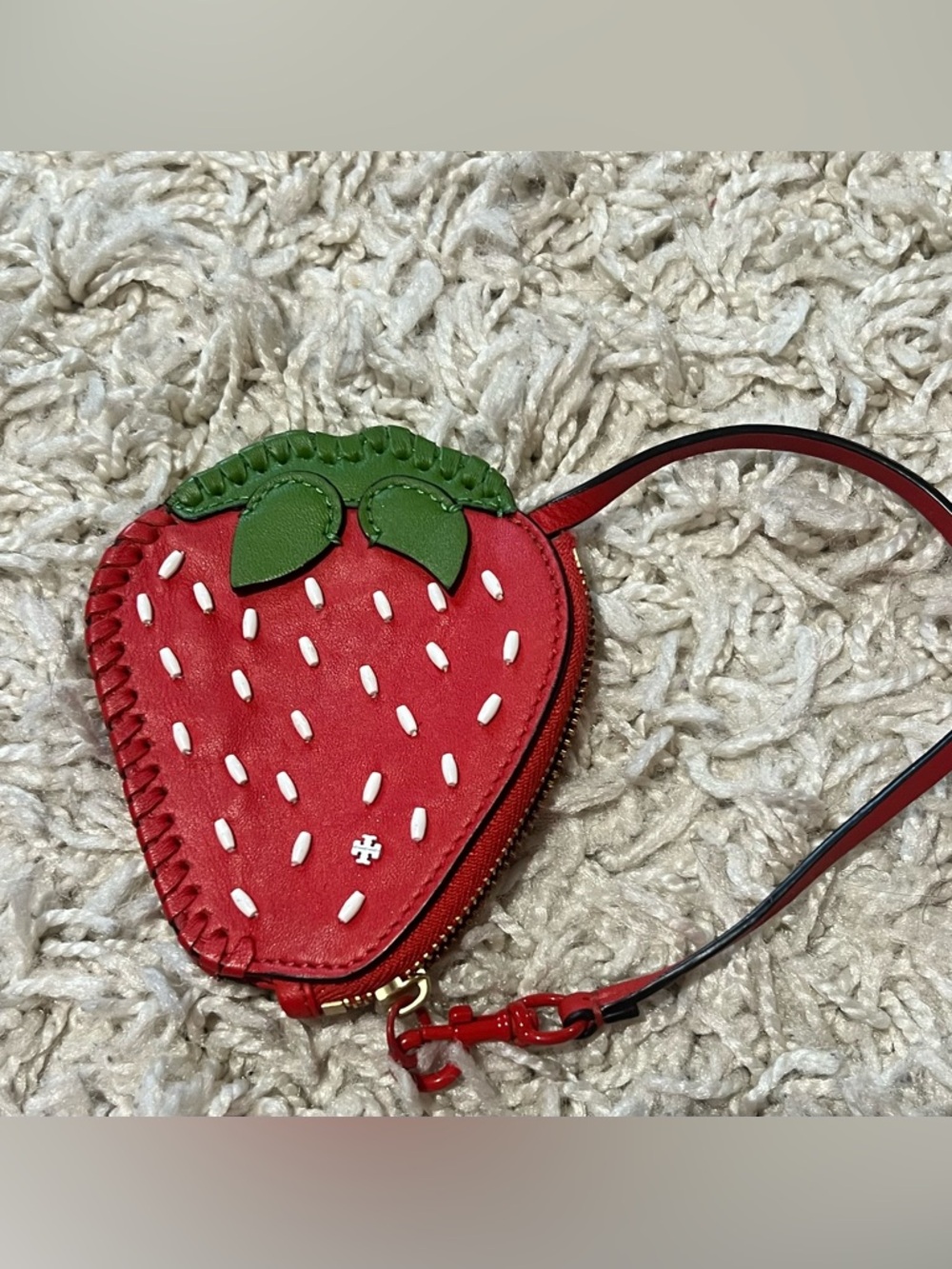 Tory Burch Strawberry Coin Purse - Red & Green